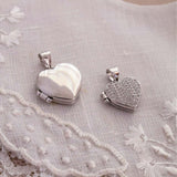 pingente relicario coração de prata personalizado montezza