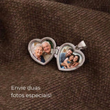 personalize o pingente relicário com fotos e gravação