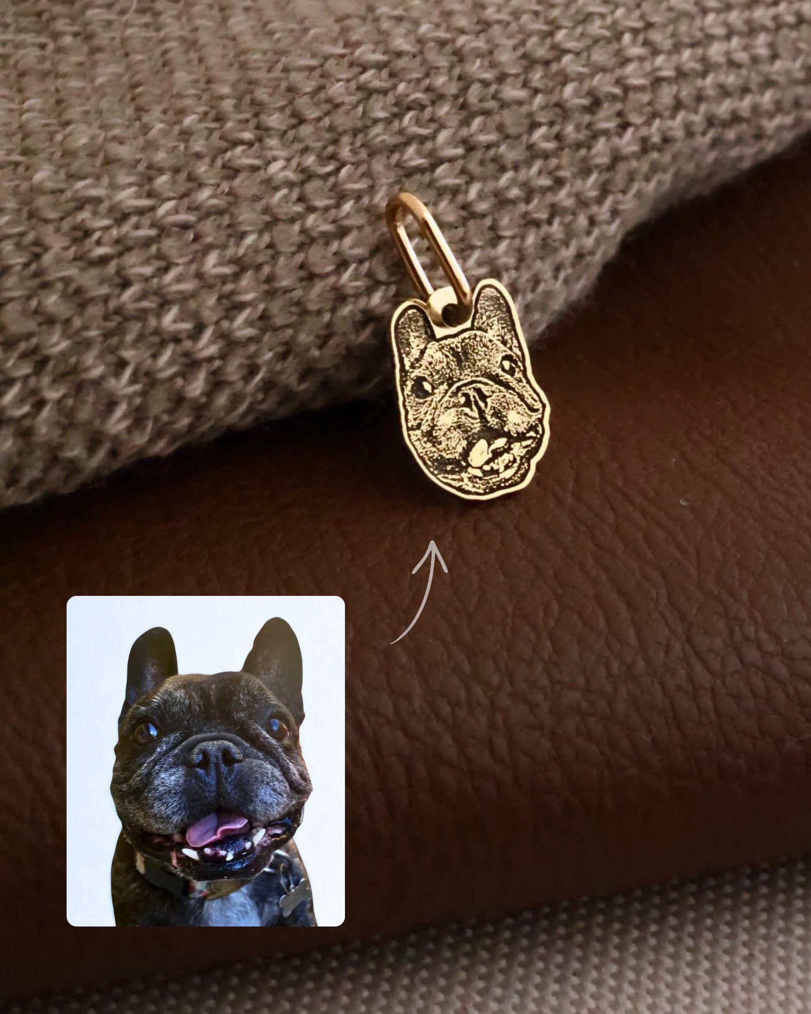 pingente pet personalizado retrato ouro montezza joias
