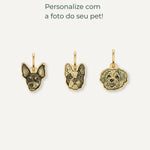 pingente pet personalizado retrato ouro montezza joias