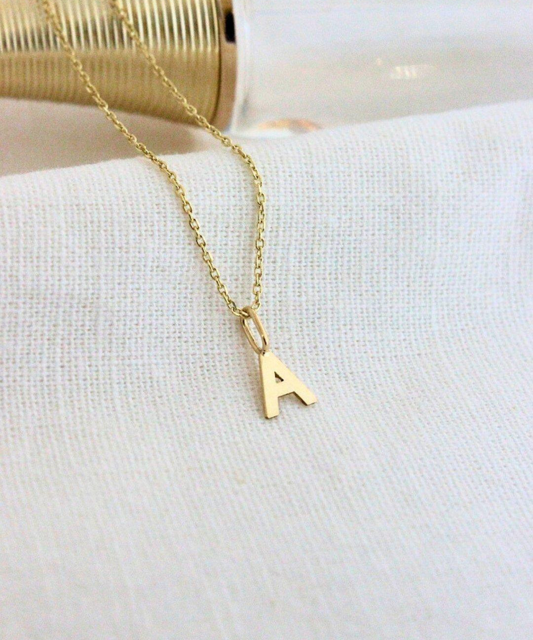Pingente Letrinha Ouro 18K