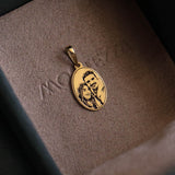 Pingente Personalizado Oval Ouro 18K