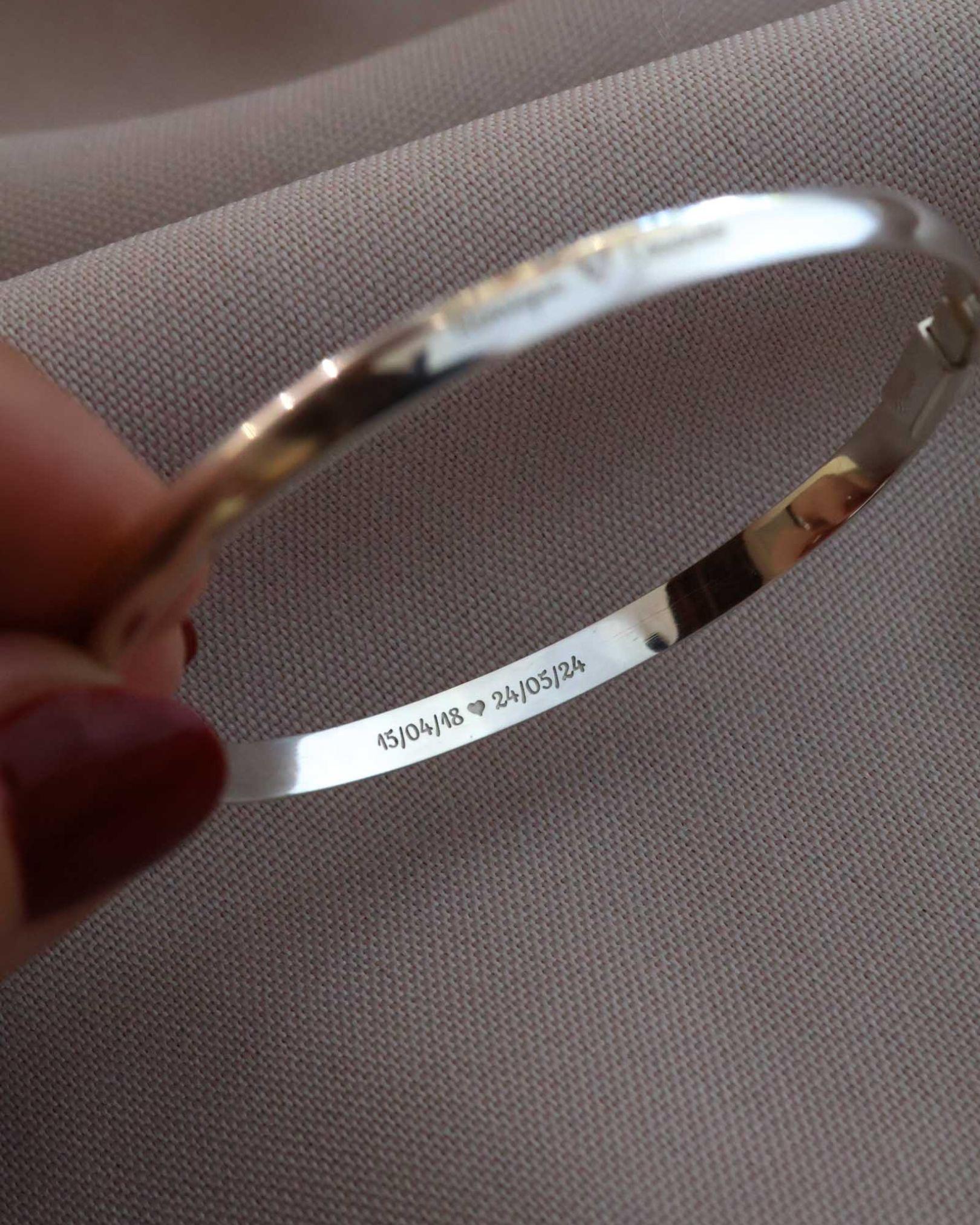 bracelete personalizado prata montezza