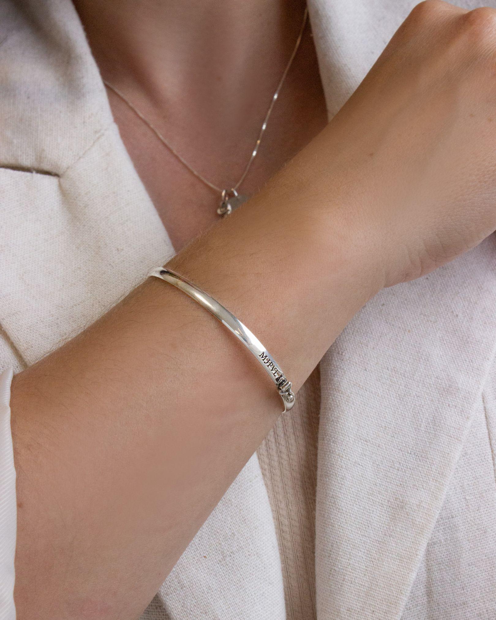 bracelete personalizado prata montezza