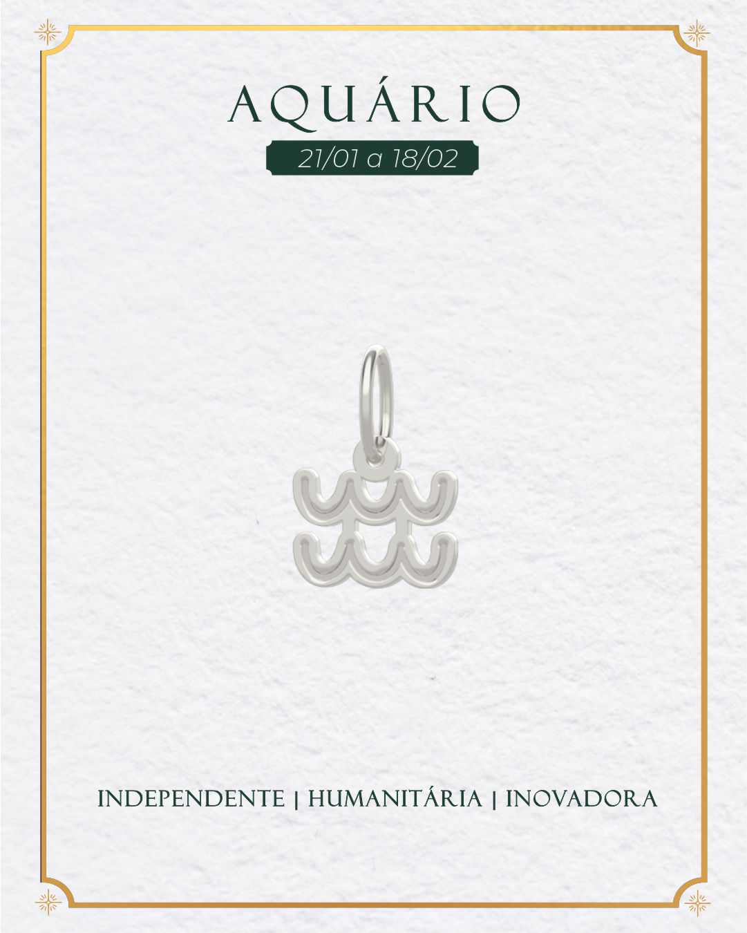 Pingente Signo do Zodíaco Prata 950