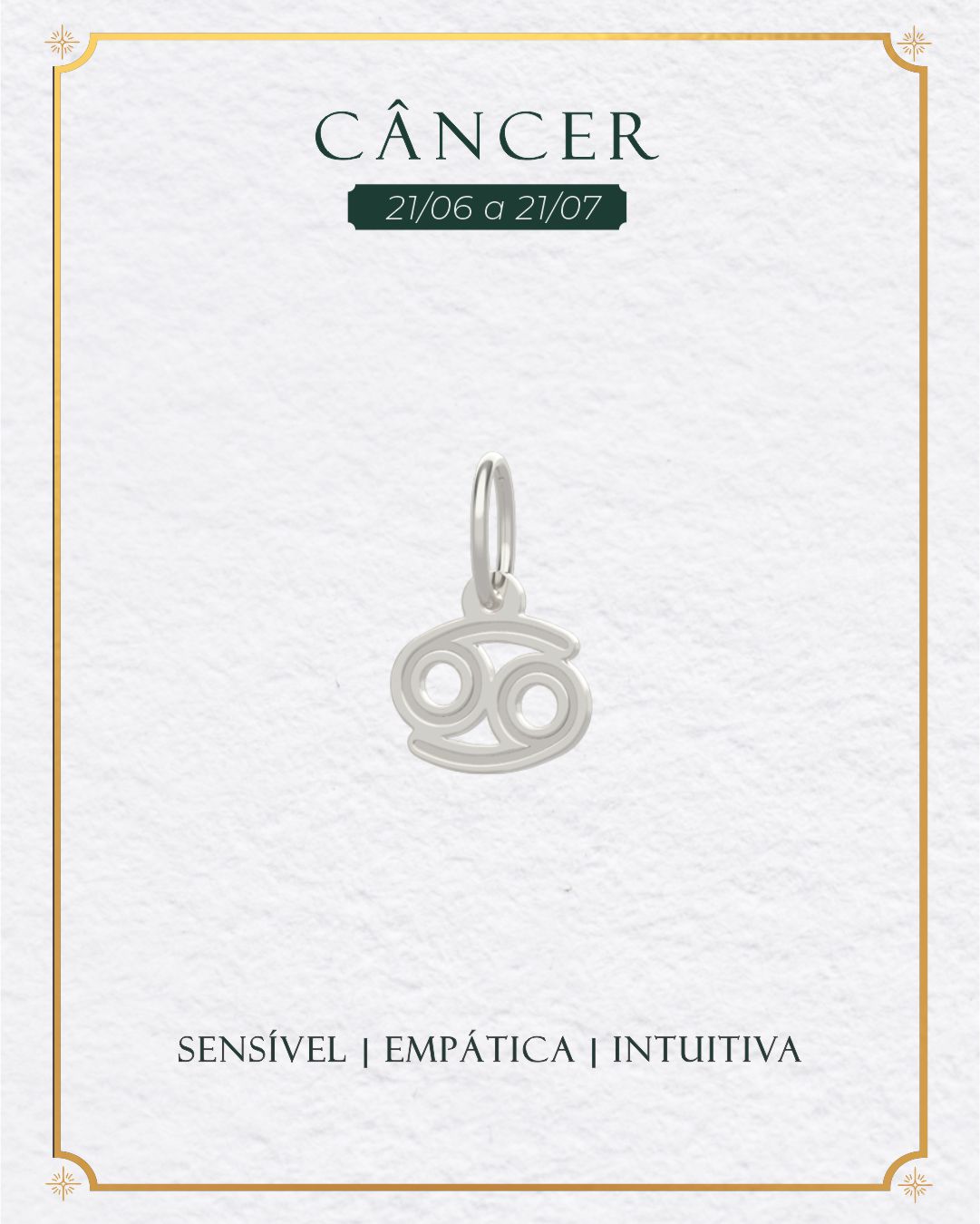 Pingente Signo do Zodíaco Prata 950