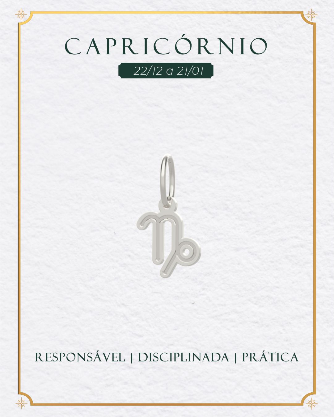 Pingente Signo do Zodíaco Prata 950