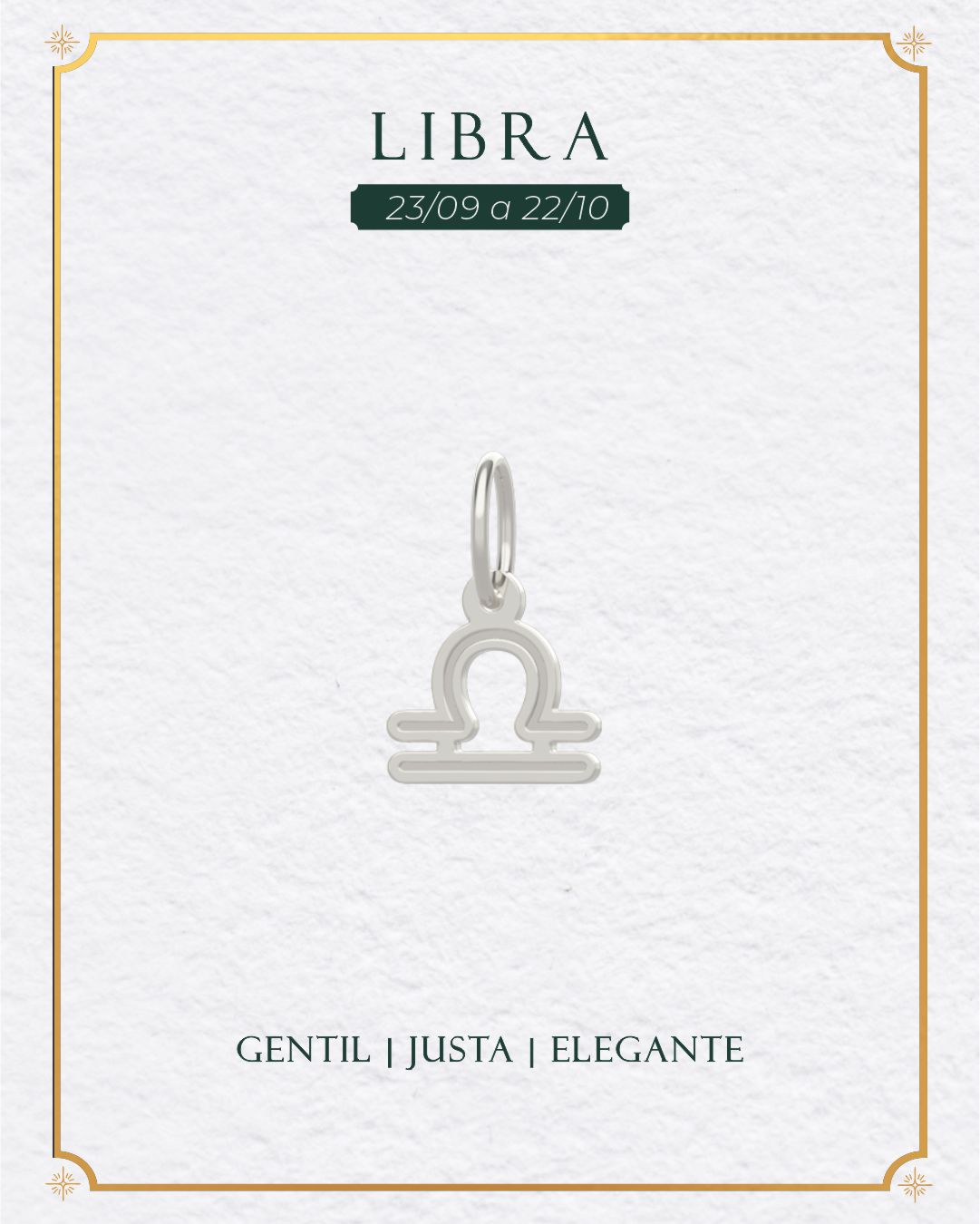 Pingente Signo do Zodíaco Prata 950