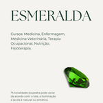 Anel Formatura Ouro 18K Esmeralda Hexagonal Aro Delicado - Montezza Joias