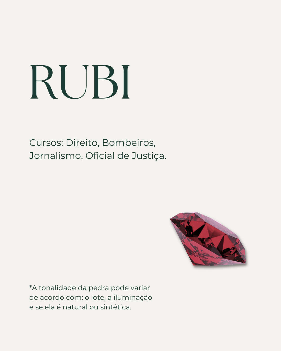 Anel Formatura Ouro 18K Rubi Hexagonal Aro Delicado - Montezza Joias