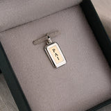 Pingente Facetado Personalizado Ouro 18K e Prata 950