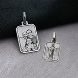 Pingente Personalizado Desquinado Prata 950