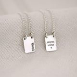Escapulário Mini Personalizado Prata 950