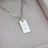Pingente Personalizado Retangular Prata 950