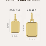 Pingente Personalizado Desquinado Ouro 18K