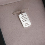 Pingente Placa Foto Personalizado Ouro 18K e Prata 950