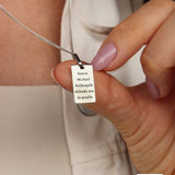 Pingente Personalizado Retangular Prata 950