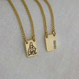 Escapulário Mini Personalizado Ouro 18K