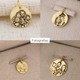 Pingente Personalizado Redondo Ouro 18K