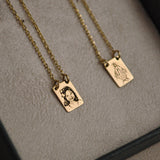 Escapulário Mini Personalizado Ouro 18K