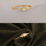 Anel Solitário Personalizado Ouro 18K 7 Pedras Aro Afinado