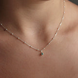 Corrente Bolinhas Veneziana 45cm Prata 925