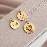 Pingente Personalizado Redondo Ouro 18K