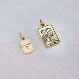 Pingente Foto Personalizado Desquinado Ouro 18K