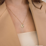Pingente Foto Personalizado Redondo Ouro 18K