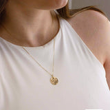 Pingente Foto Personalizado Redondo Ouro 18K