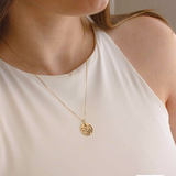 Pingente Foto Personalizado Redondo Ouro 18K