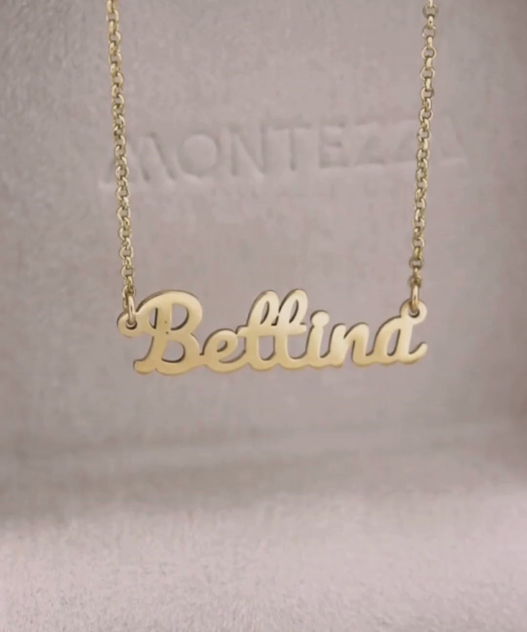 Colar Nome Personalizado Ouro 18K
