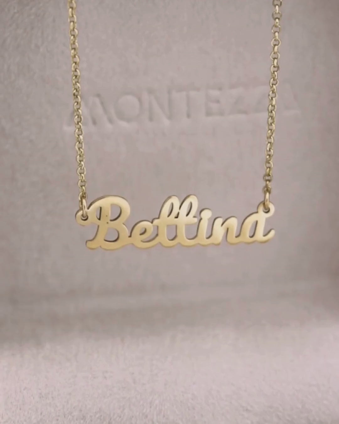 Colar Nome Personalizado Ouro 18K