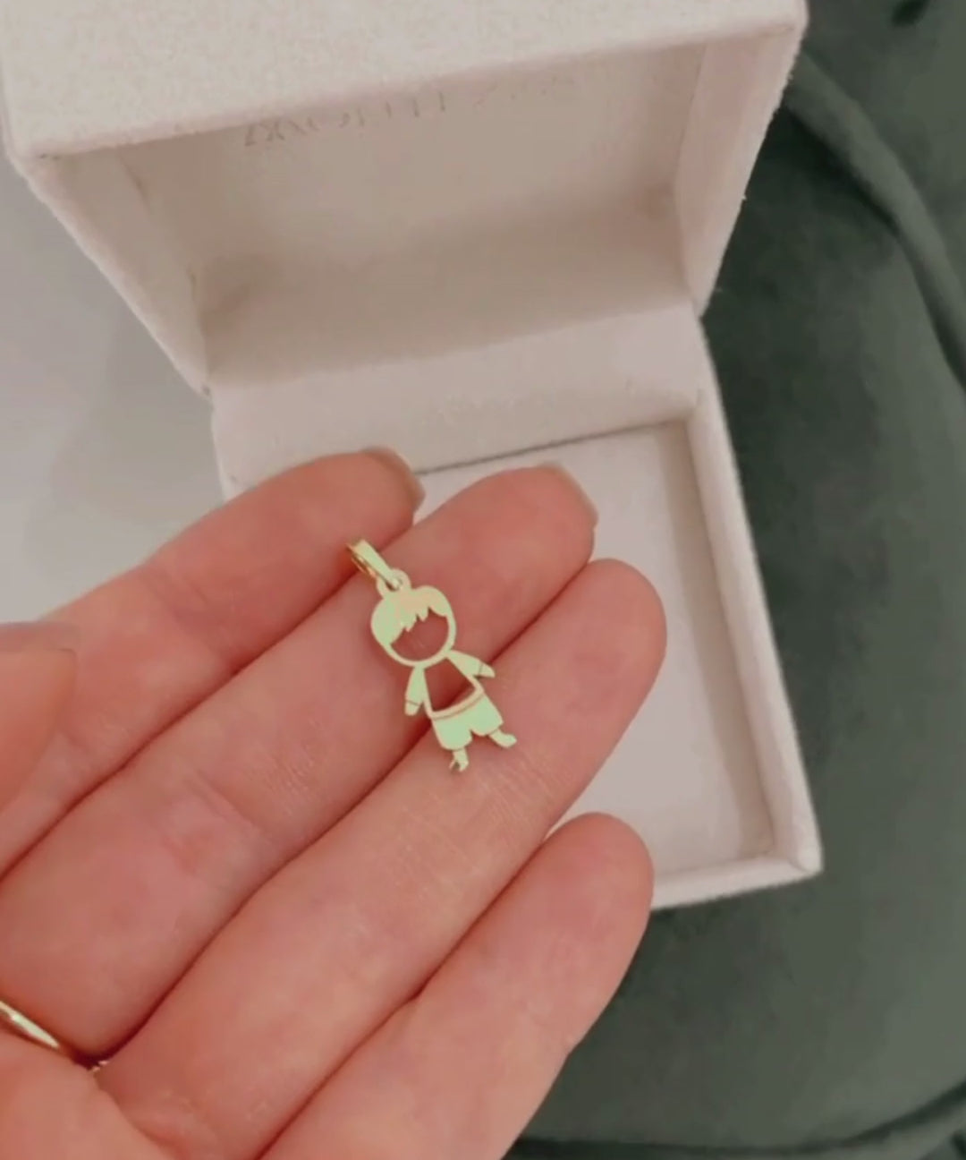 Pingente Personalizado Menino Otto Ouro 18K