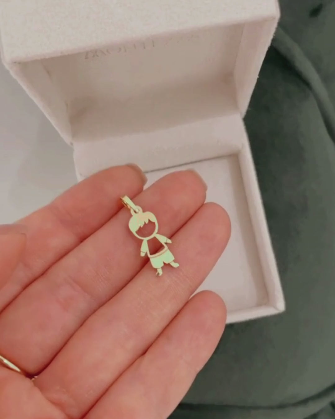 Pingente Personalizado Menino Otto Ouro 18K