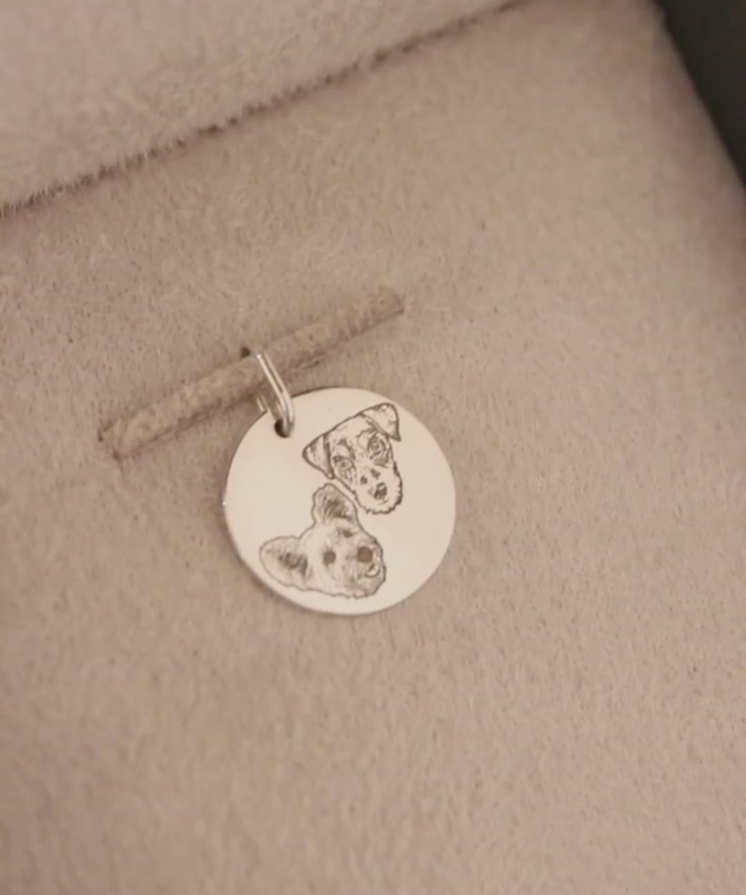 Pingente Personalizado Redondo Prata 950