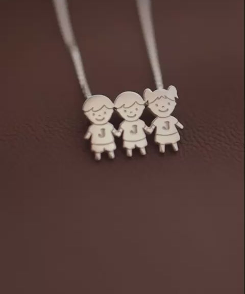Pingente Filhos Personalizado Prata 950