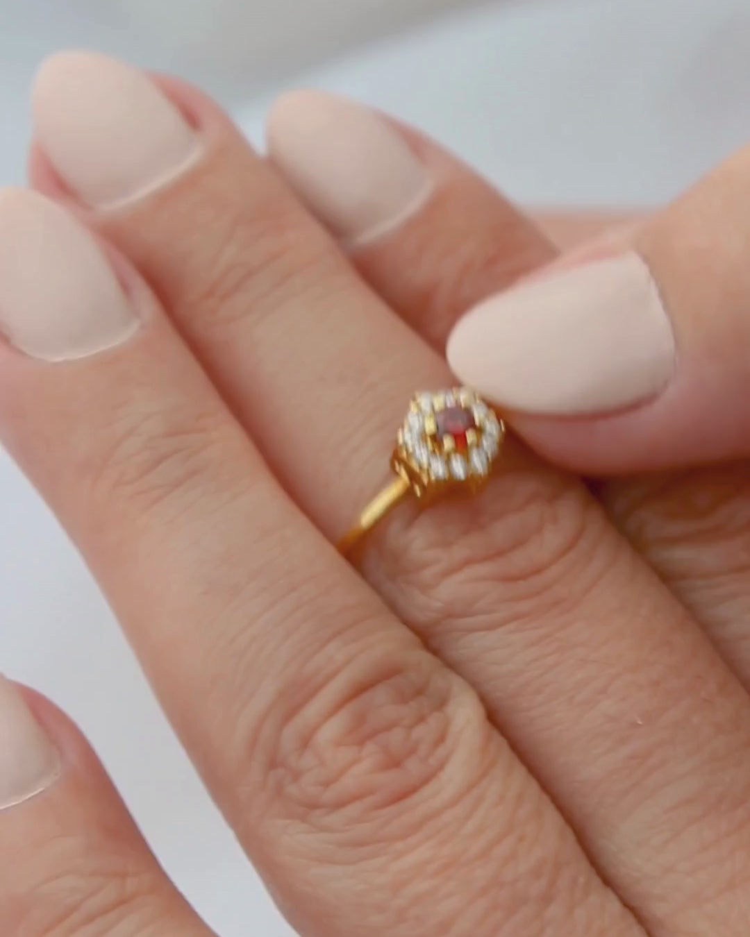 Anel Formatura Hexagonal Aro Delicado Ouro 18K
