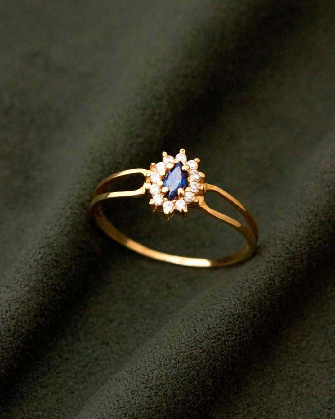 Anel Formatura Navete Aro Duplo Ouro 18K