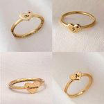Anel Coração Personalizado Ouro 18K