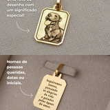 Pingente Personalizado Desquinado Ouro 18K