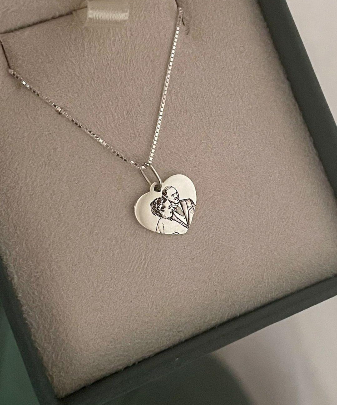 Pingente Personalizado Coração Prata 950