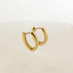 Argola Bico Lisa Ouro 18K - Montezza Joias