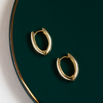 Argola Bico Lisa Ouro 18K - Montezza Joias