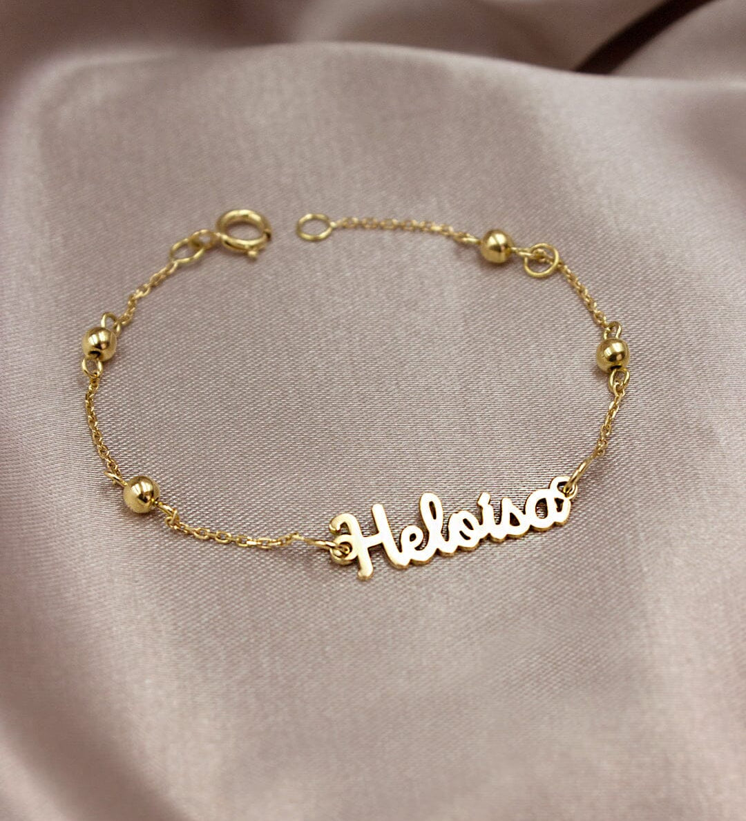 Pulseira Nome Personalizado Ouro 18K - Montezza Joias