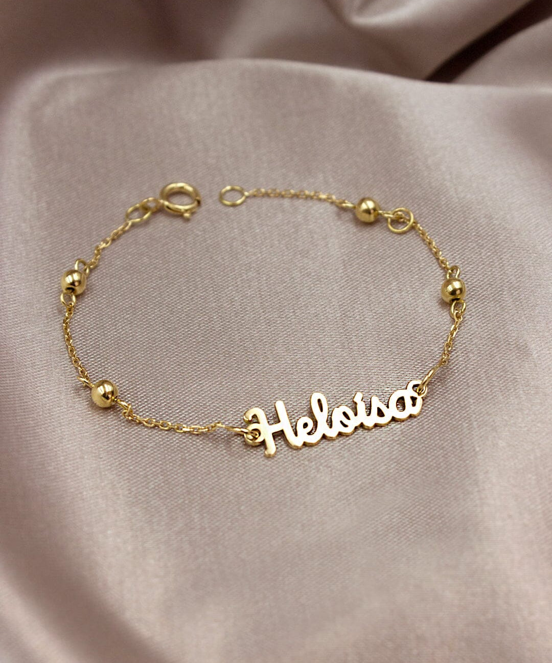 Pulseira Nome Personalizado Ouro 18K - Montezza Joias