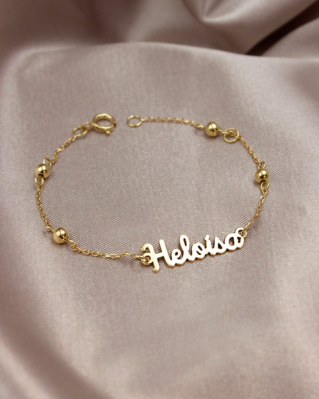 Pulseira Nome Personalizado Ouro 18K - Montezza Joias