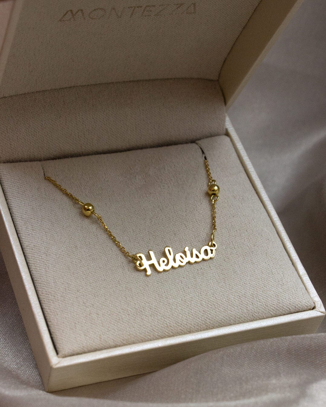 Pulseira Nome Personalizado Ouro 18K - Montezza Joias