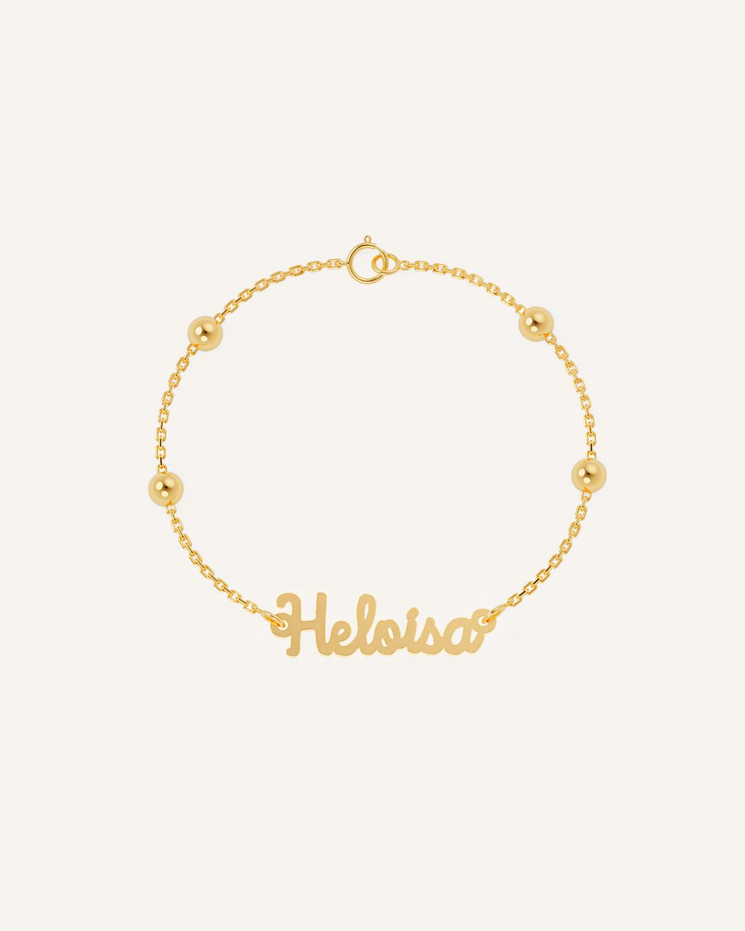 Pulseira Nome Personalizado Ouro 18K - Montezza Joias