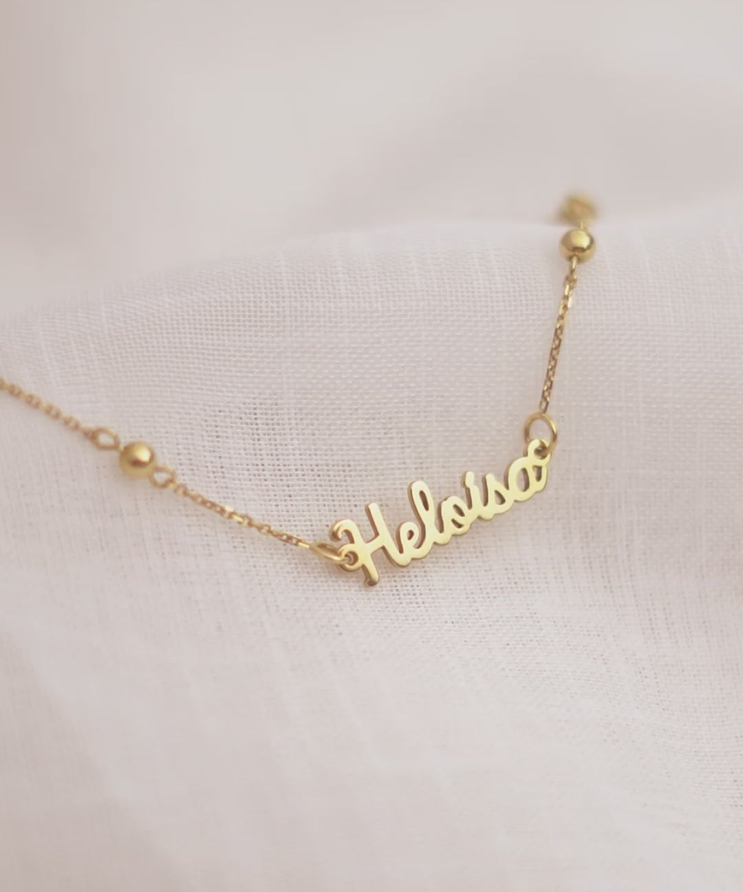 Pulseira Nome Personalizado Ouro 18K